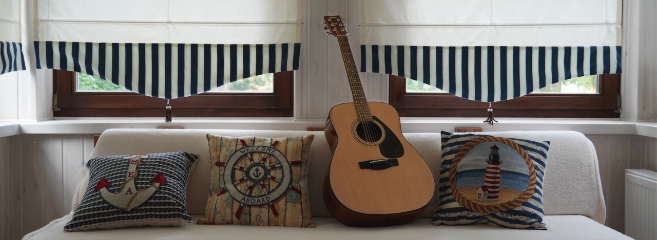 Photo of a guitar